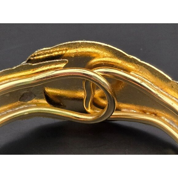 Vintage 1980's Blue Butterfly Cloisonne Goldtone Bracelet - Picture 8 of 9